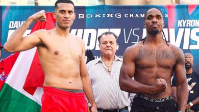David Benavidez, Kyrone Davis make weight for Saturday’s fight