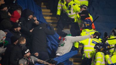 Leicester-Legia Warsaw clash in Europa League sees 11 police officers injured, eight arrests
