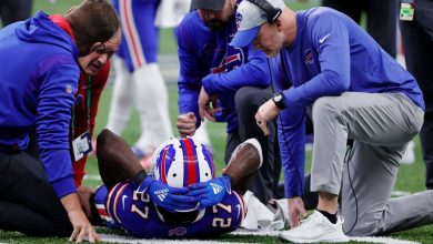 Buffalo Bills CB Tre'Davious White tore the ACL, for the rest of the season