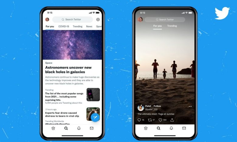 Twitter Testing TikTok-Like Explore Tab, One-Time Warnings for Photos and Videos