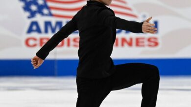 Three-time world champion figure skater Nathan Chen breaks his own short program record at the US Figure Skating Championships