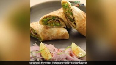 Craving a wrap?  Try This Delicious Matar Tikki Wrap Recipe by Chef Sanjeev Kapoor