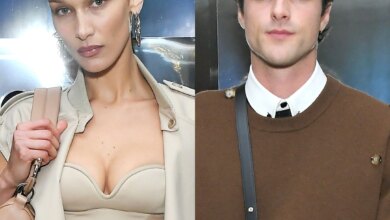 Bella Hadid and Jacob Elordi rock chic style at Burberry event