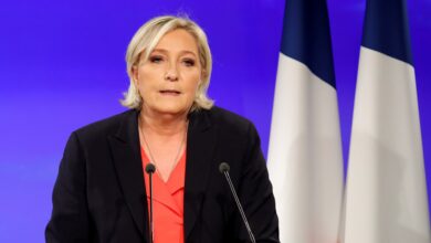 markets skittish as far-right candidate Le Pen closes gap