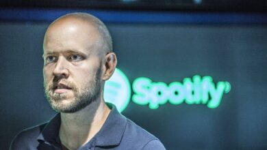Spotify’s share price crash is a shocker for Daniel Ek. It won’t have best pleased music’s biggest companies.