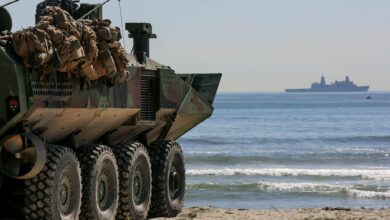 US Marine Corps holds first platoon-level ACV exercise with embarked troops