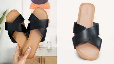 Old Navy Criss-Cross Faux-Leather Sandals I Editor Review