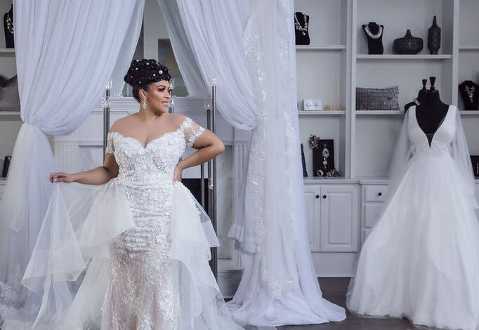 Affordable luxury with this Plus Size Bridal Boutique: Laine London