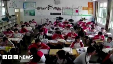 China: The moment the earthquake hit a classroom in Sichuan