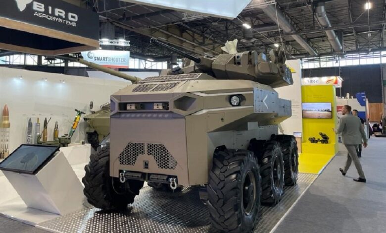Israeli defense giant unveils robot tank
