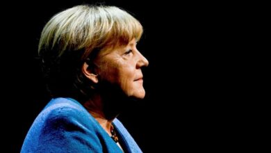 Angela Merkel denies appeasing Vladimir Putin about Ukraine