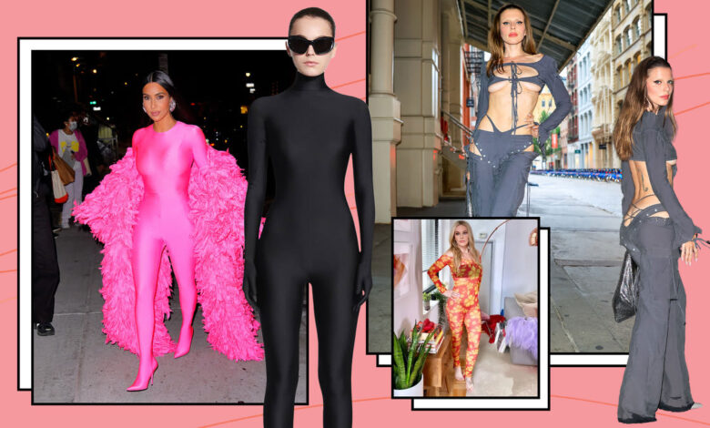 Kim Kardashian and Julia Fox Show Off the Skintight Thrills of the Bodysuit