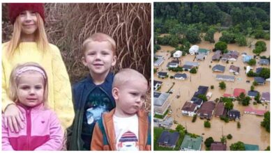 Riley Noble and Amber Smith’s Four Children Die After Being Swept Away in Kentucky Flash Floods