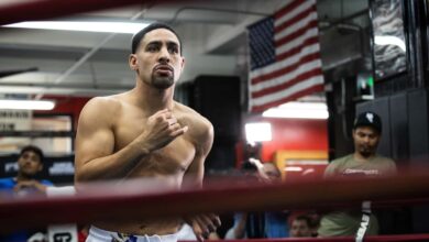 Garcia vs. Benavidez boxing photo