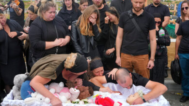 Family holds funeral for 4-year-old girl killed in Russian rocket attack