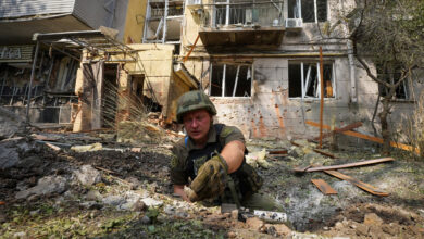Residential areas of Russian shelling in Kharkiv