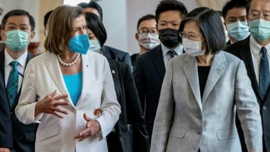 Nancy Pelosi vows US support for Taiwan as officials warn of Chinese military blockade