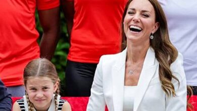 Princess Charlotte, Princess Charlotte news, Princess Charlotte at Commonwealth Games, Princess Charlotte with Kate Middleton and Prince William, indian express news