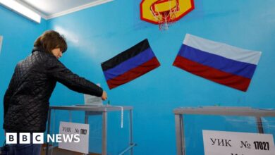 Ukraine War: Disputed referendums end in Russia-hosted regions