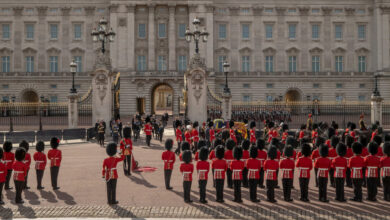 Queen Elizabeth II's coffin is brought to Westminster Hall