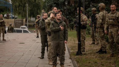 Zelensky visits the Reclaimed City in Northeastern Ukraine
