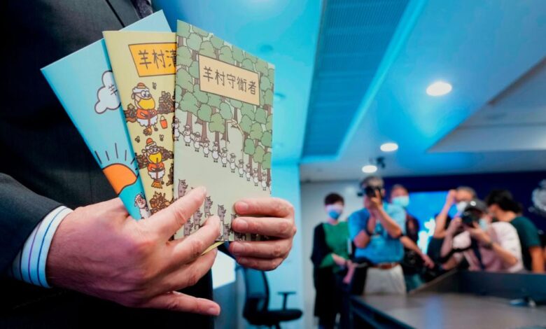 Five Hong Kong speech therapists convicted of sedition over children's books about wolves and sheep