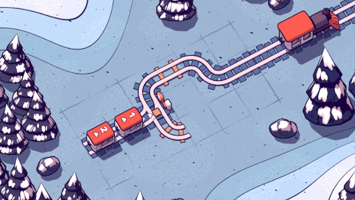 Railbound is a beautiful puzzle game about dogs and trains