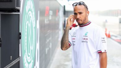 Lewis Hamilton jokes about watching his iPad during the Italian Grand Prix