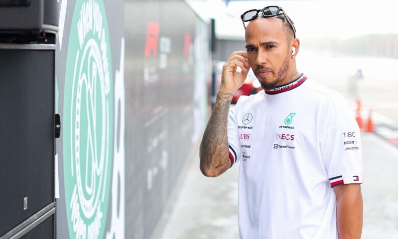 Lewis Hamilton jokes about watching his iPad during the Italian Grand Prix