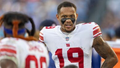 New York Giants WR Kenny Golladay only got 2 snaps Sunday