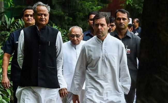 Ashok Gehlot Leads Rajasthan Congress Push For Rahul Gandhi As Party Chief
