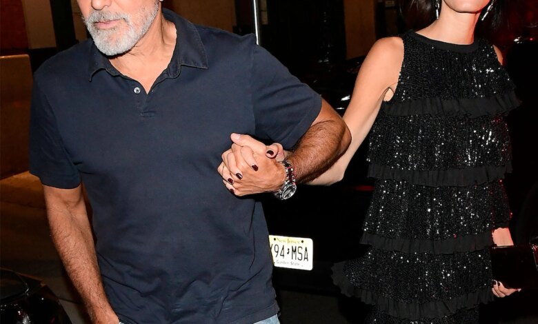 Watch Amal and George Clooney step out for stylish date night in NYC