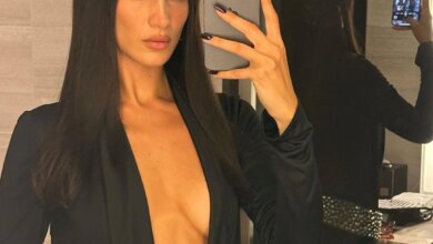 Bella Hadid followed that lingerie with another daring look