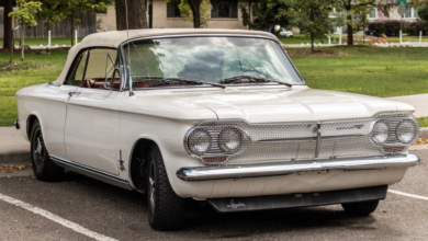 1963 Chevrolet Corvair Monza brought to us for a trailer auction