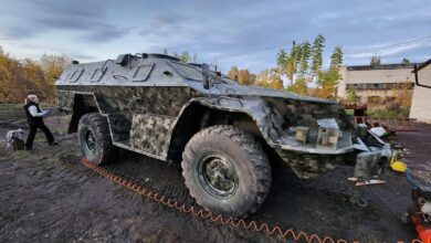 Ukrainian forces field rare Russian light armored vehicle
