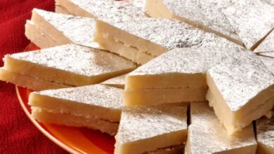 This is a special recipe of Navratri Peanut Barfi that you can easily prepare