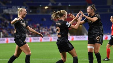 Arsenal beat holders Lyon, Barcelona with nine points in Women's Football Championship