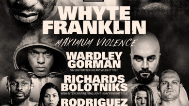 Image: Whyte vs Franklin & Gorman vs Wardley OFFICIAL for Nov. 26