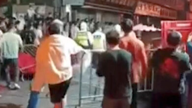 Footage Shows Rare Protest Against Covid Lockdown in China