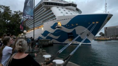 Cruise ship with 800 Covid-positive passengers docks in Sydney