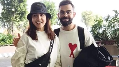 Anushka Sharma and Virat Kohli twins in black and white, don't miss the heart and letter A on his sweater: Watch video |  Fashion trends