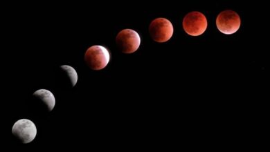 How is a total lunar eclipse different from a partial lunar eclipse?
