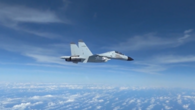 Video Shows Chinese Fighter Jet Flying Near U.S. Air Force Plane
