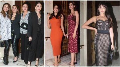Malaika Arora, Kareena Kapoor, Janhvi Kapoor, Nora Fatehi, others shine on Manish Malhotra's birthday: Photo, video |  Fashion trends