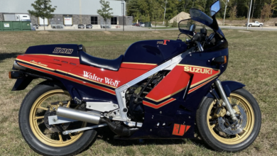 Suzuki RG500 Gamma Walter Wolf 1986 motorcycle is rare on BaT
