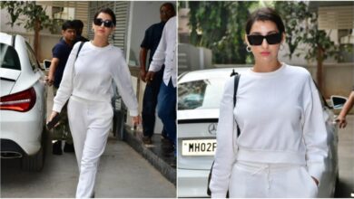 Nora Fatehi's white uniform is the perfect combination of casual and winter fashion |  Fashion trends
