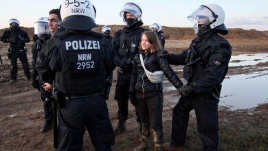 Climate activist Greta Thunberg released after being detained by German police at coal mine protest