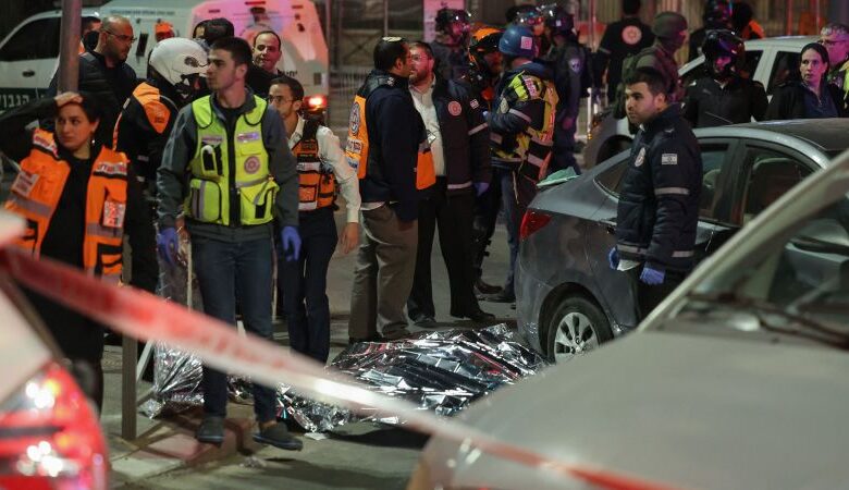 Jerusalem: Two wounded in shooting, police say, after synagogue attack leaves seven dead
