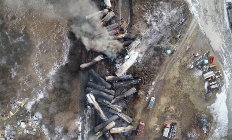 Watch as Officials Detonate Derailed Train Carrying Toxic Gas in Ohio