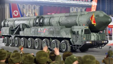 North Korea parades its own version of Russian intercontinental missile